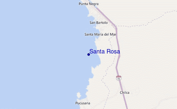 locatiekaart van Santa Rosa