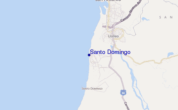 locatiekaart van Santo Domingo