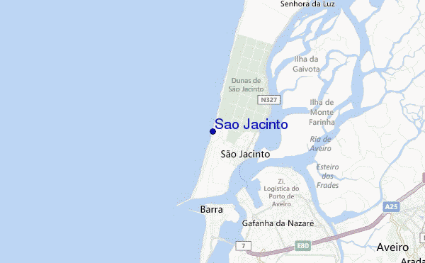locatiekaart van Sao Jacinto