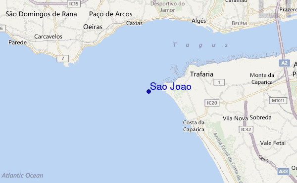 locatiekaart van Sao Joao
