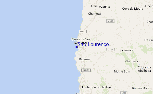 locatiekaart van Sao Lourenço