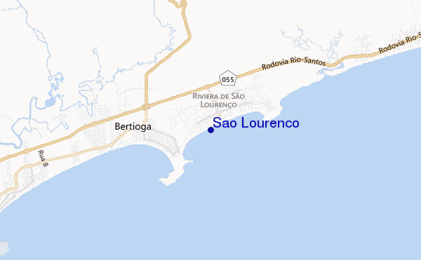 locatiekaart van Sao Lourenco