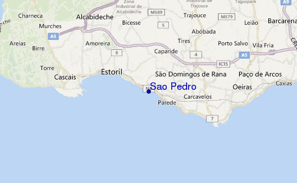 locatiekaart van Sao Pedro