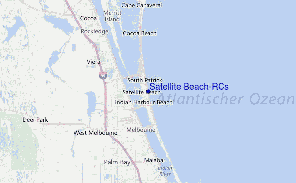 Satellite Beach/RCs Location Map