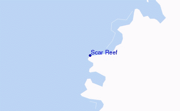 locatiekaart van Scar Reef