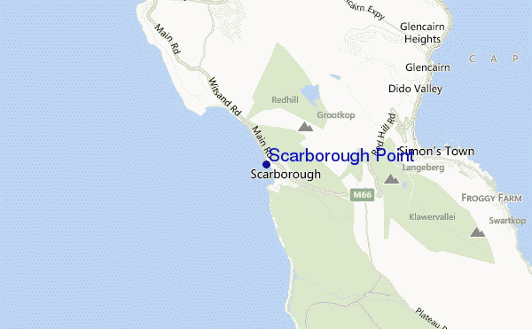 locatiekaart van Scarborough Point
