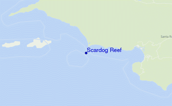 locatiekaart van Scardog Reef
