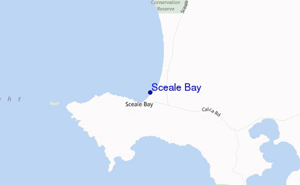 locatiekaart van Sceale Bay
