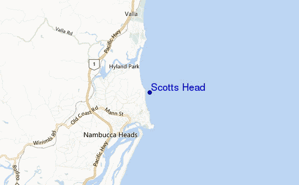 locatiekaart van Scotts Head