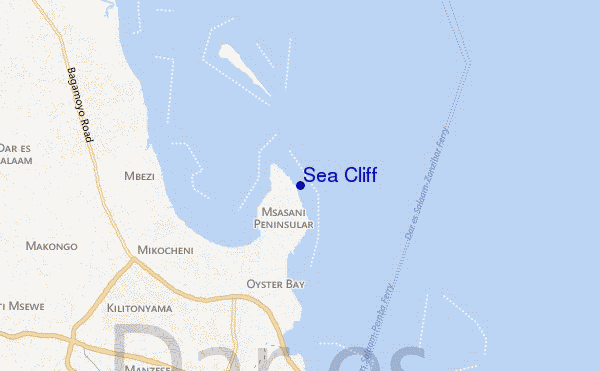 locatiekaart van Sea Cliff