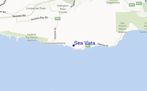 locatiekaart van Sea Vista