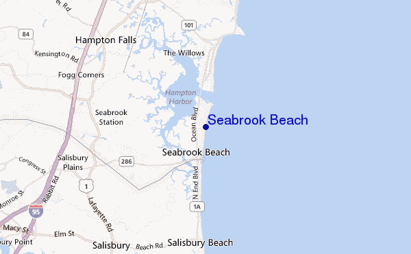 locatiekaart van Seabrook Beach