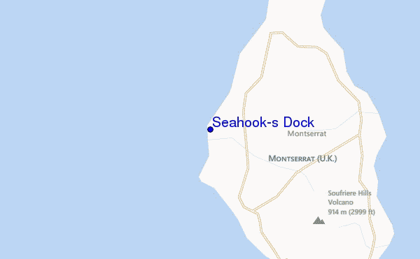 locatiekaart van Seahook's Dock
