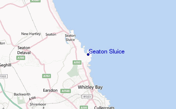 locatiekaart van Seaton Sluice