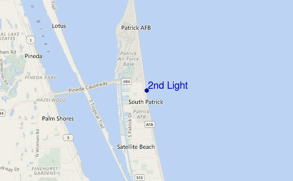 locatiekaart van 2nd Light