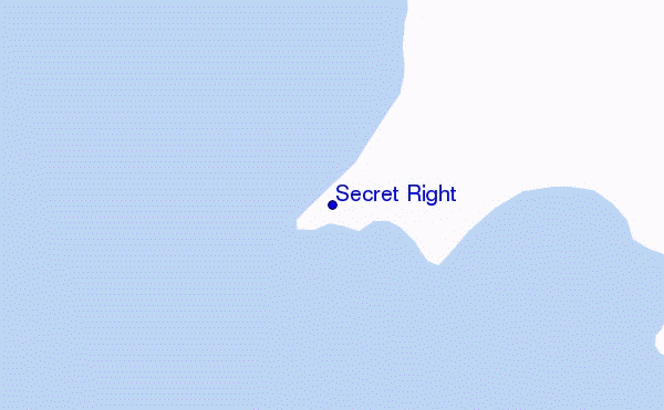 locatiekaart van Secret Right