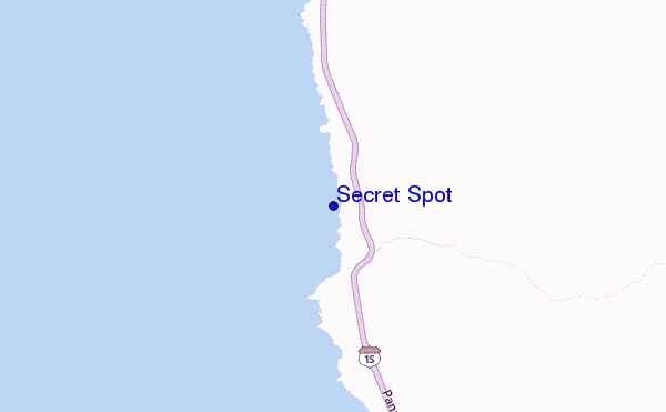 locatiekaart van Secret Spot