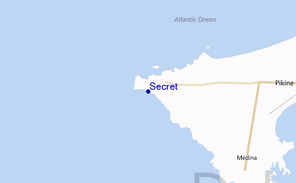 locatiekaart van Secret