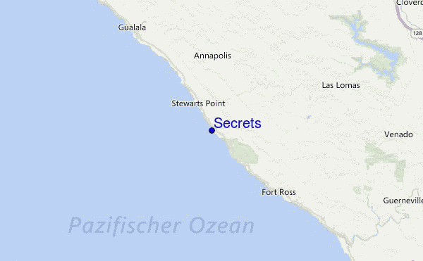 Secrets Location Map