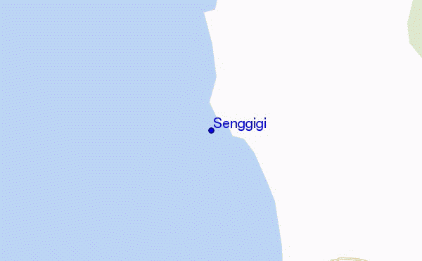 locatiekaart van Senggigi