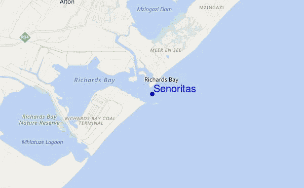 locatiekaart van Senoritas