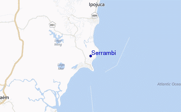 locatiekaart van Serrambi