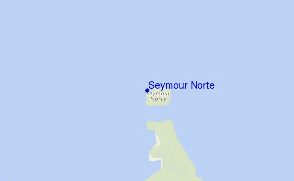 locatiekaart van Seymour Norte