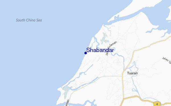 locatiekaart van Shabandar