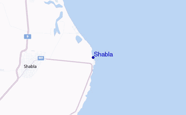 locatiekaart van Shabla
