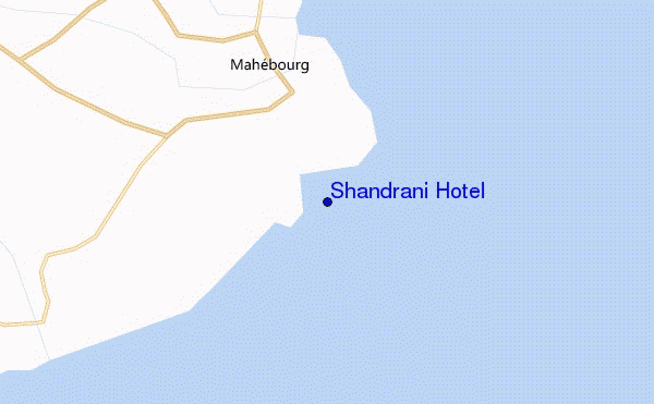 locatiekaart van Shandrani Hotel