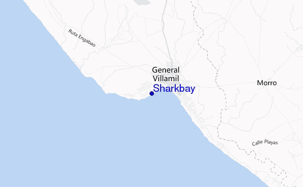 locatiekaart van Sharkbay