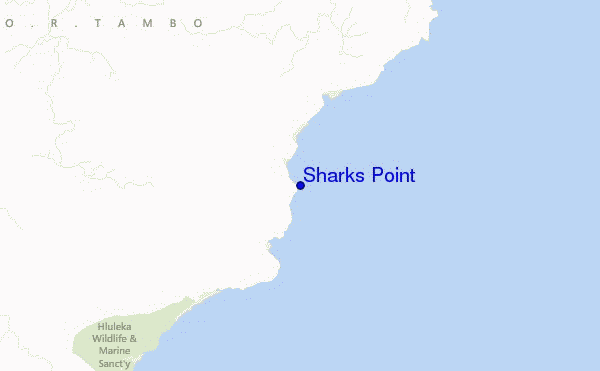 locatiekaart van Sharks Point