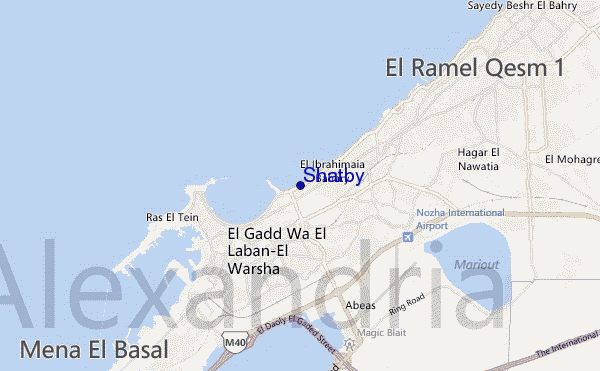 locatiekaart van Shatby