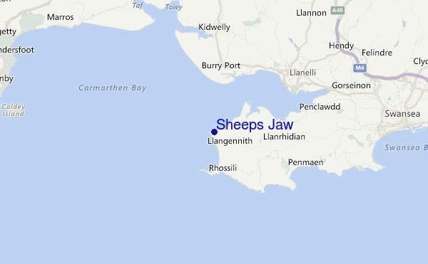 Sheeps Jaw Location Map