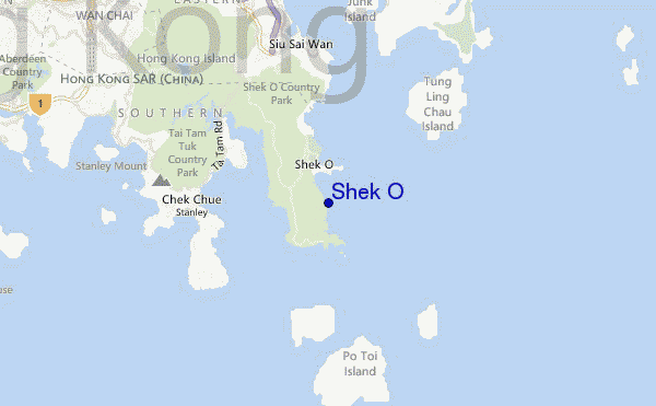 locatiekaart van Shek O