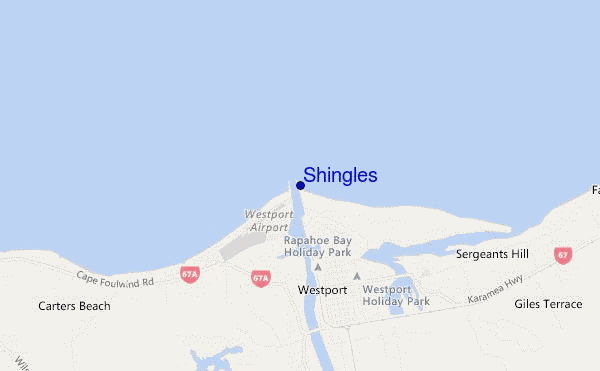 locatiekaart van Shingles