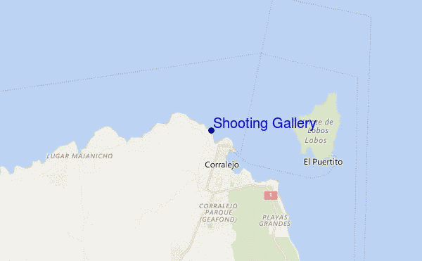 locatiekaart van Shooting Gallery