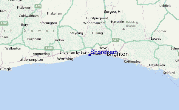 Shoreham Location Map