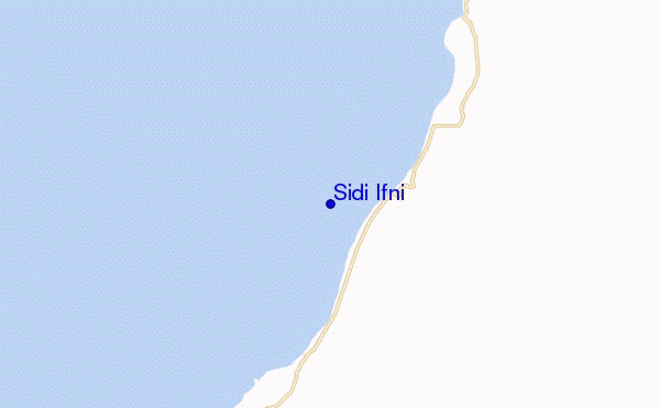 locatiekaart van Sidi Ifni