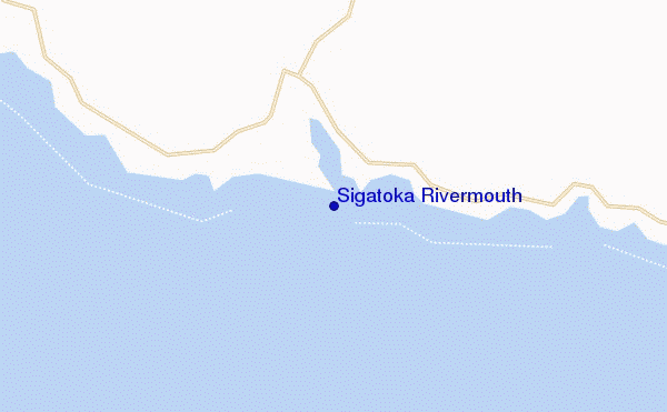 locatiekaart van Sigatoka Rivermouth