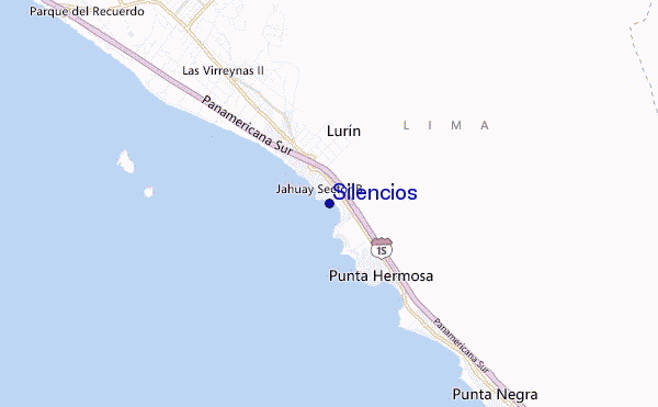 locatiekaart van Silencios