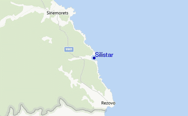 locatiekaart van Silistar