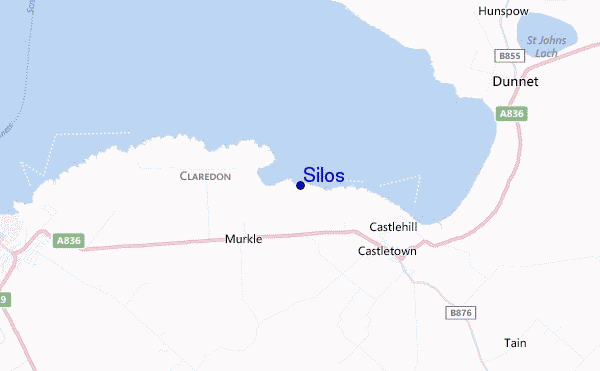 locatiekaart van Silos