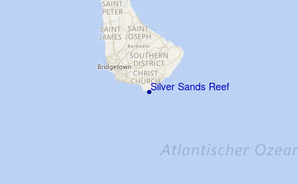 Silver Sands Reef Location Map