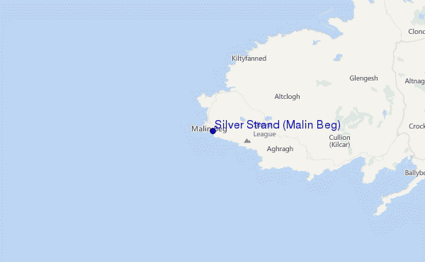 Silver Strand (Malin Beg) Location Map
