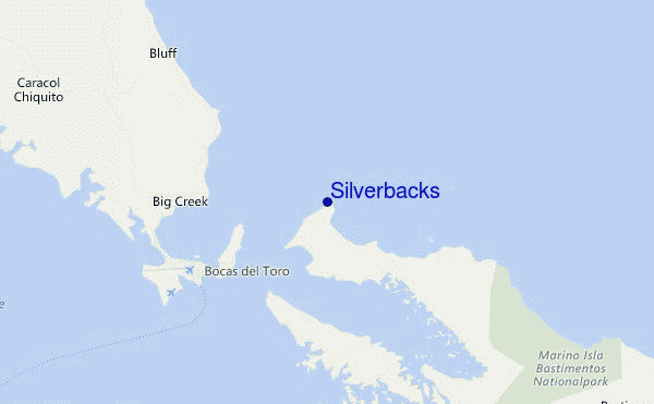 locatiekaart van Silverbacks