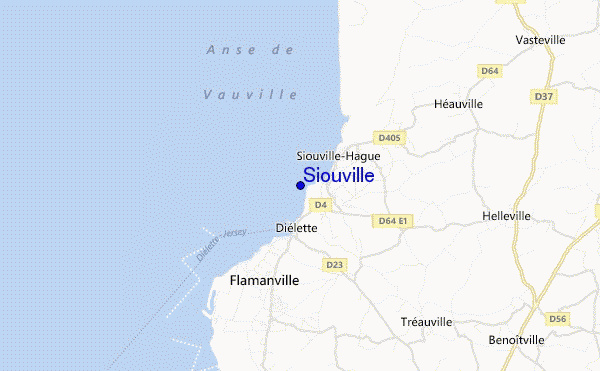 locatiekaart van Siouville