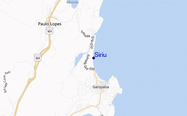 locatiekaart van Siriu