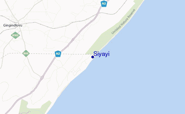 locatiekaart van Siyayi