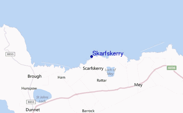 locatiekaart van Skarfskerry